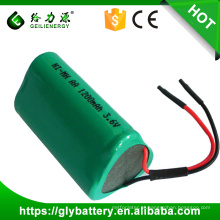 A bateria recarregável de GLE AA 3.6v 1200mah NIMH embala para o telefone sem corda para o brinquedo